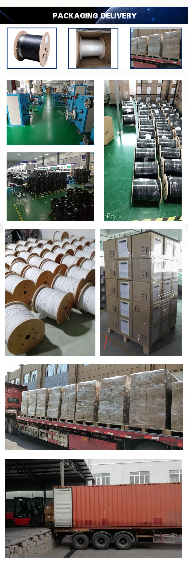 1-12 Fiber Gjyxch Self-Supporting Messenger Type Outdoor FTTH Drop Cable