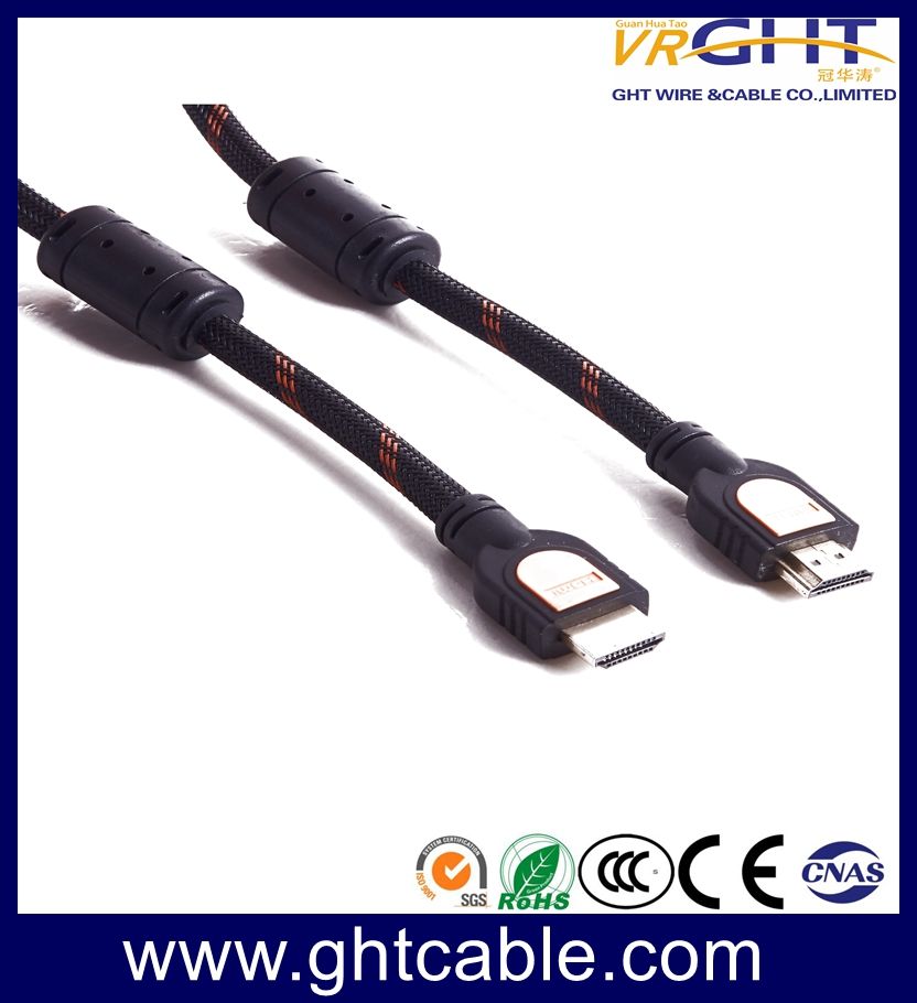 1.2m High Quality HDMI Cable with Nylon Braiding 1.4V (D001A)