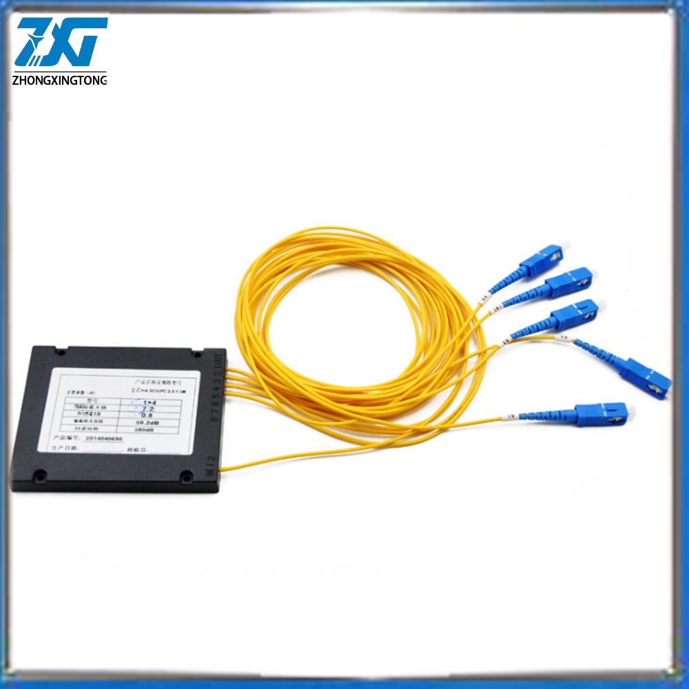 1/8 FTTH Fiber Optic Splitter Cable Branching Device Single Mode FC/Upc Interface Telecom PLC Cassette