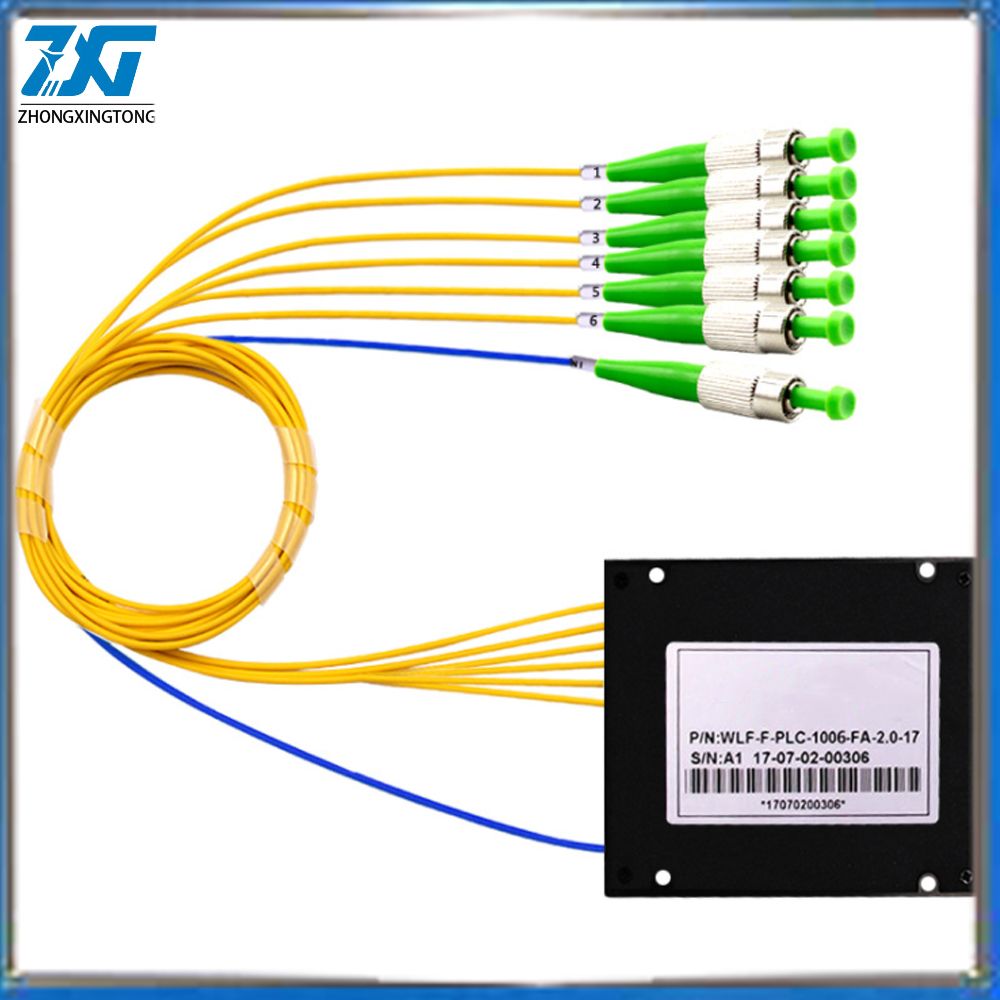 1/8 FTTH Fiber Optic Splitter Cable Branching Device Single Mode FC/Upc Interface Telecom PLC Cassette