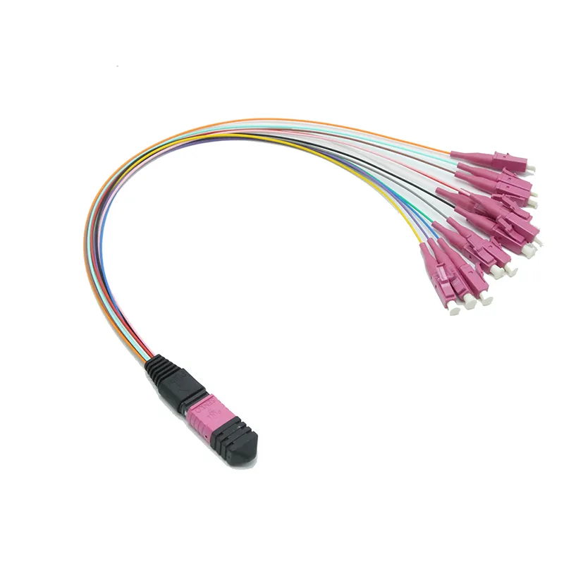 12f MTP-LC Fiber Optic MTP MPO Breakout 0.9mm Patchcord /Cable for MPO Cassette Module Box and Data Center