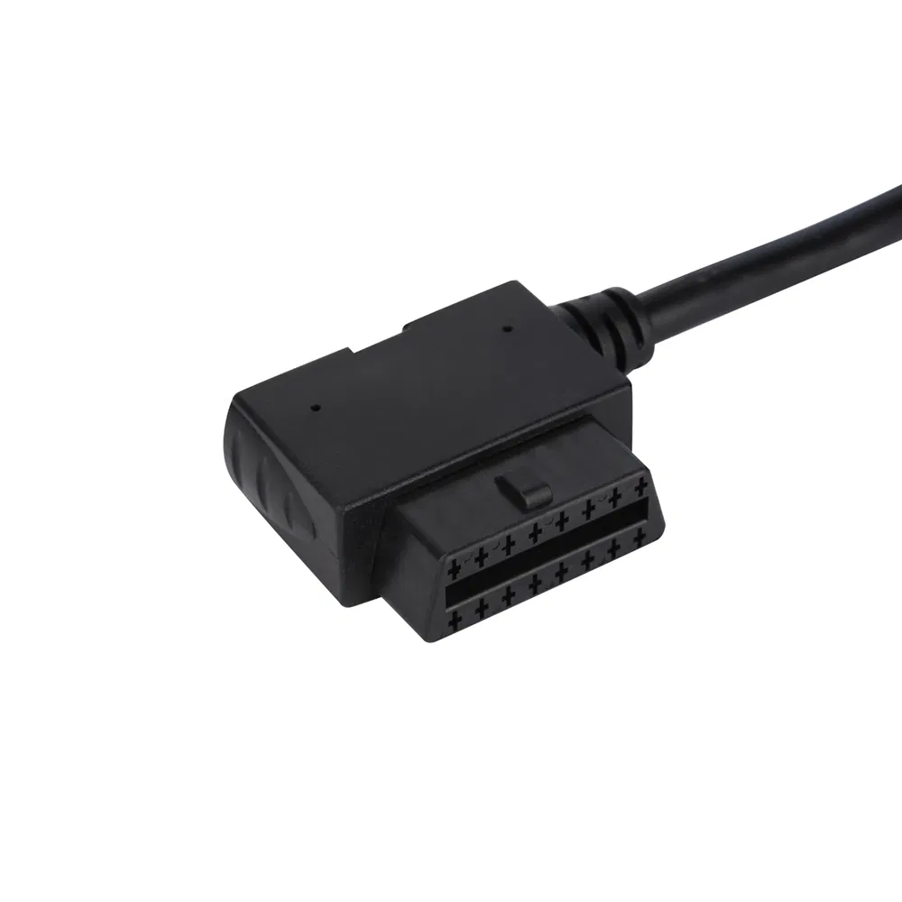 16pin Male Right Bend to 16pin Female 16 Pin Female Extension Test OBD2 Cable for Automobile Maintenance Diagnosis