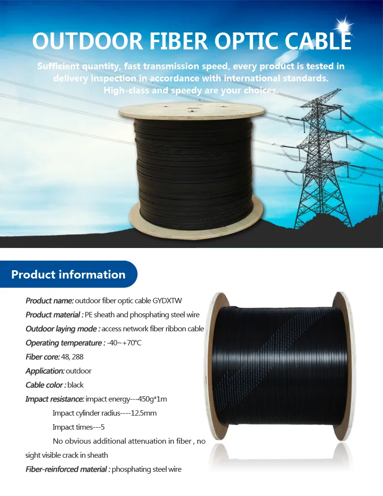 276 Core Fiber Ribbon Cable for Duct Connection Gydxtw