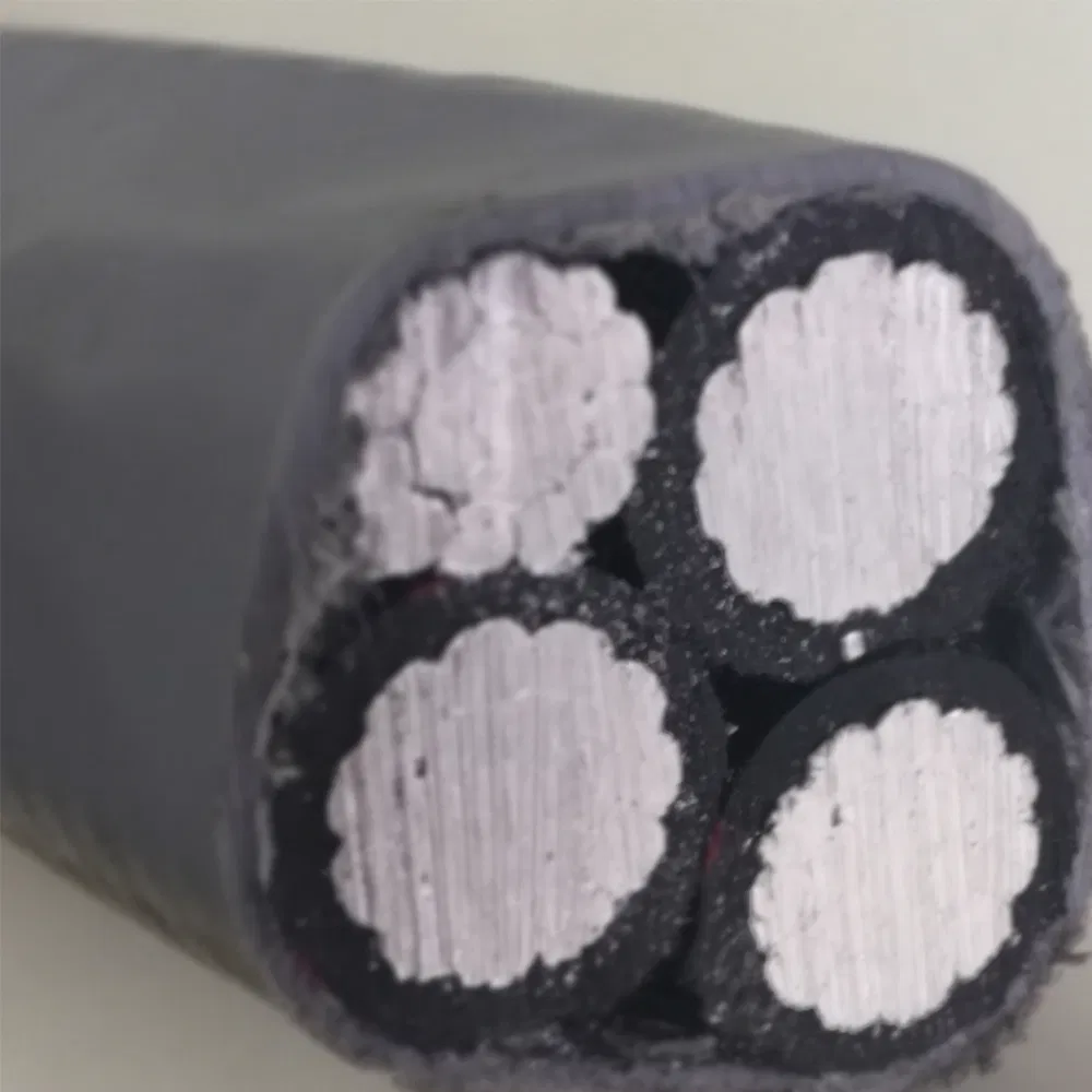 2AWG 3core Aluminum XLPE PVC Electric Distribute Power Cable