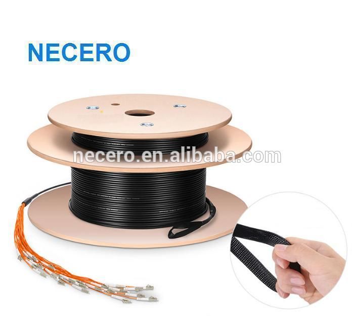 300m (1000FT) LC-LC Customized 12 Cores Indoor/Outdoor Multi Mode Pre-Terminated Multifiber Optical Fiber Patch Cord Cable