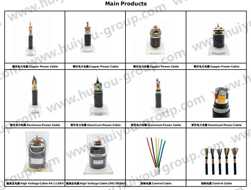 3c Aluminum Conductor XLPE Insulate Fine Round Steel Wire Armored PVC Sheath Cable