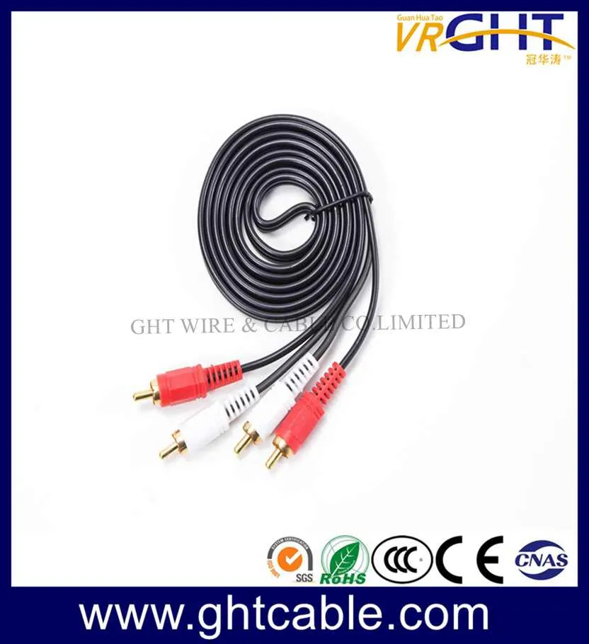 5m 2RCA-2RCA Male to Male Audio Cable