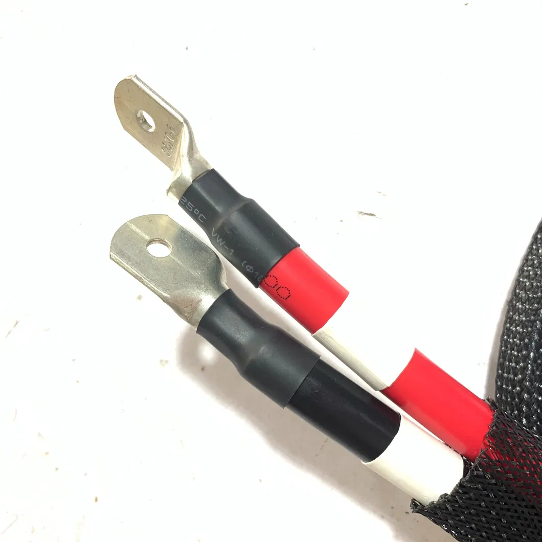 70mm2 Battery Cable, Power Cable with Braided Mesh, High Voltage Energy Storage Cable, Large Battery New Energy Charging Pile Wiring Harness Sc70-6