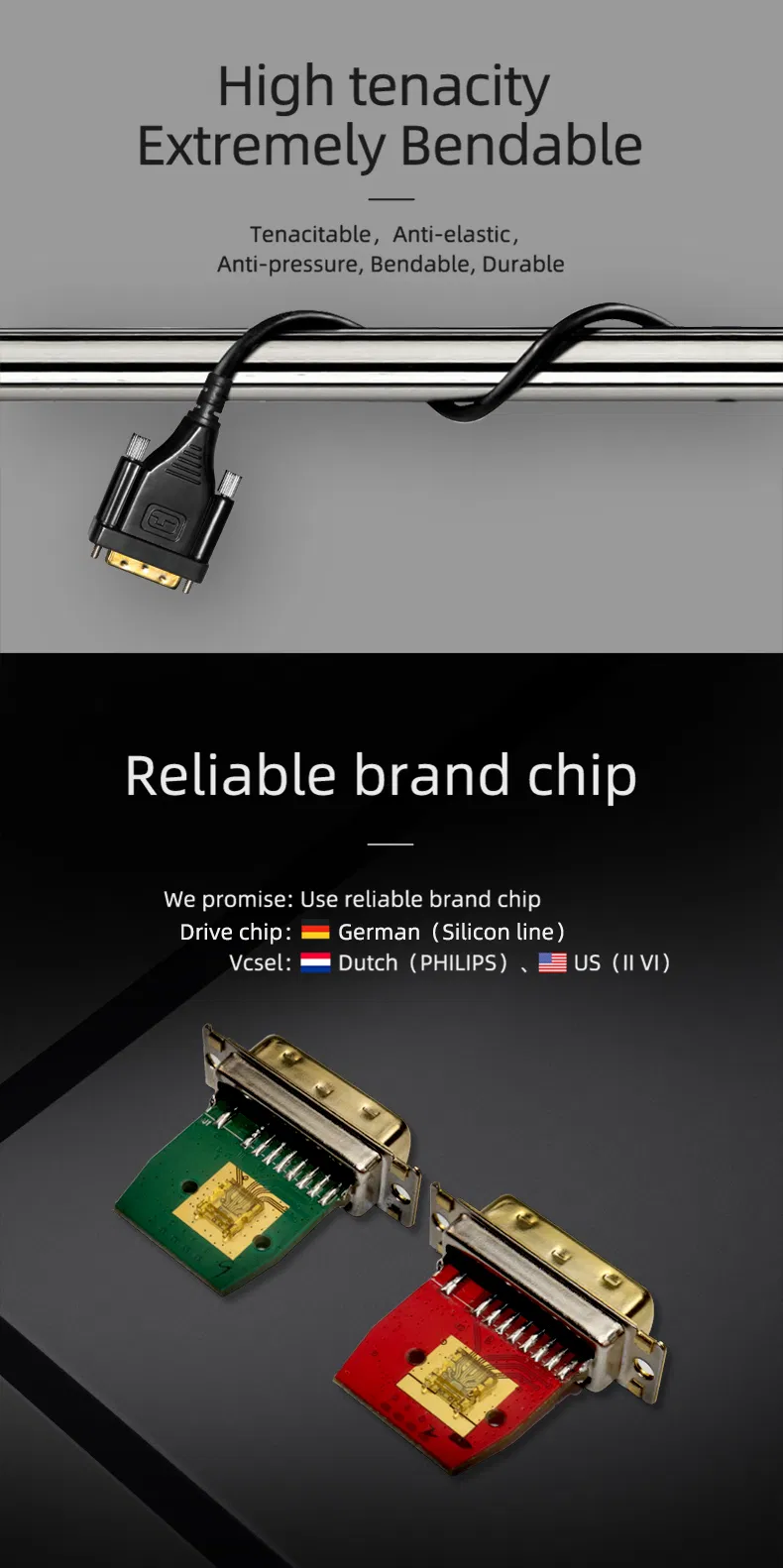Aoc Micro HDMI to DVI Adapter Fiber Cable Installation Into Tube Home Theatre HDMI to DVI Fiber Optic Cable
