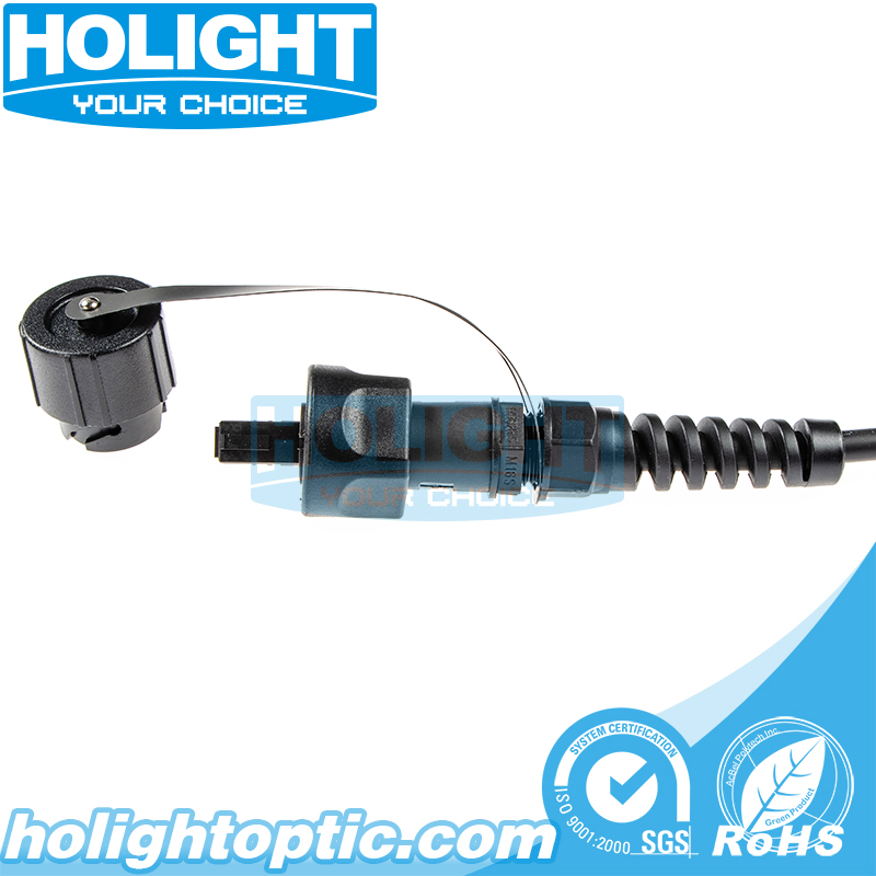 Armoured 24fibers Odva MPO-Odva MPO Om4 7.0mm Patch Cable