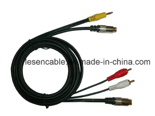 AV Cables, 3.5st + S-Video to S-Video + 2RCA Plugs