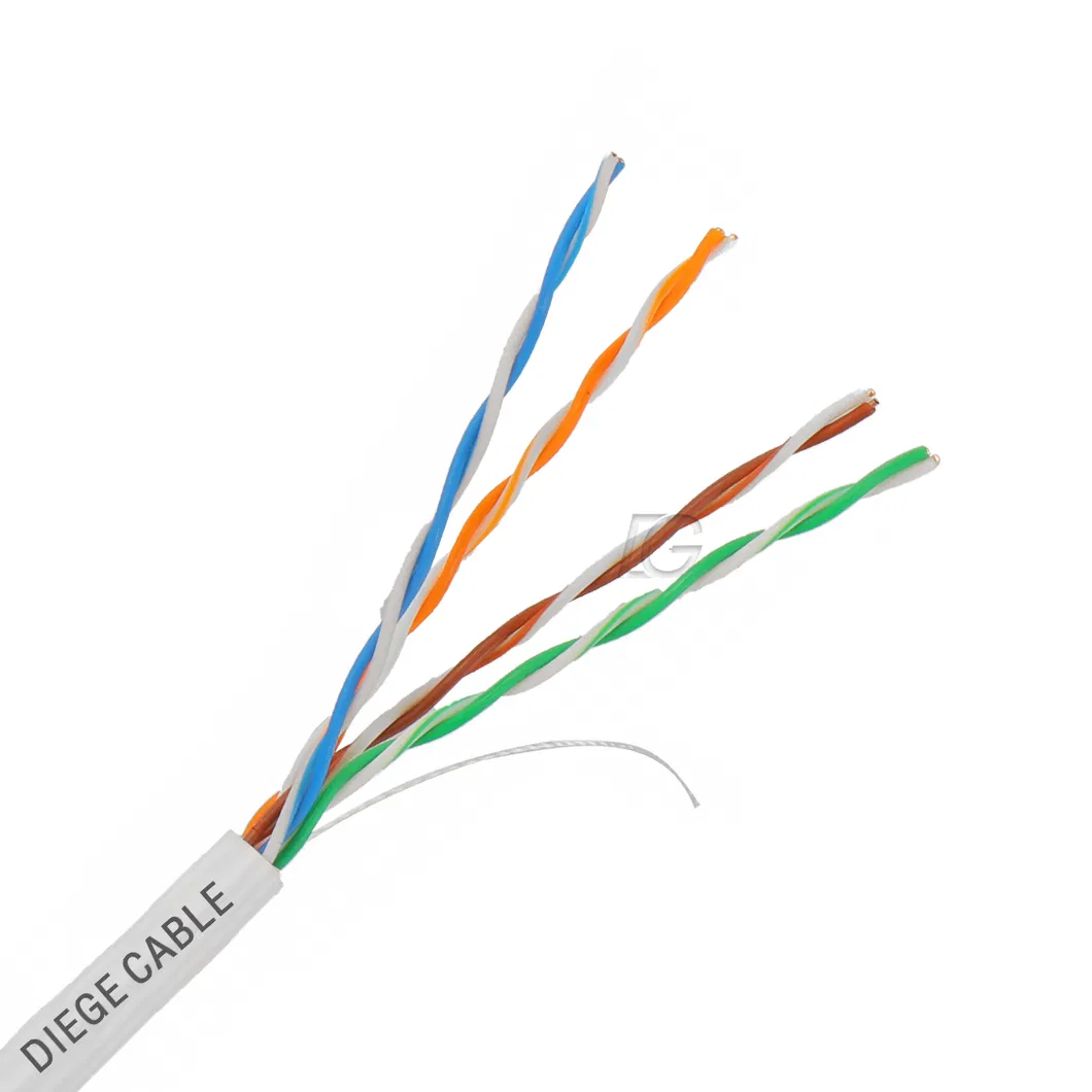 Cabo Cat5 23AWG UTP 305m Carton Price Fluk Certifier Fire Resistant Cat5e PE Insulation Outdoor Cat5 LAN Cable