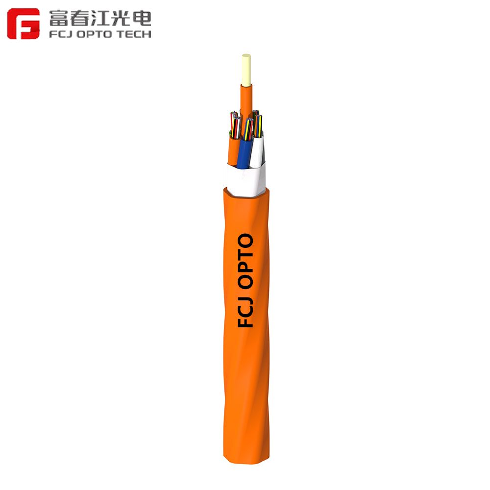 Cheapest Price 4 8 12 24 Core Gjbfjv Indoor Multi Mode Breakout Fiber Optic Cable by 20 Years Factory Necero