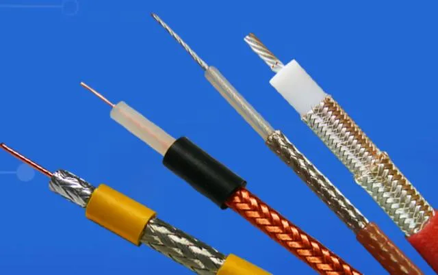 Coaxial Cables, for FM Transmitter, Hsf-141c-50-FEP, Blue Color, 50ohm, FEP