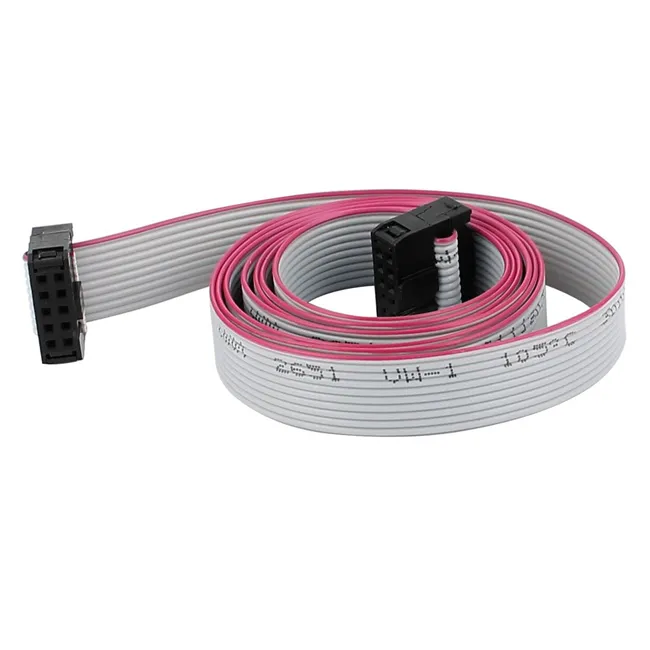 Double Type 10pin to 10pin IDC Connector Flat Ribbon Cable Female