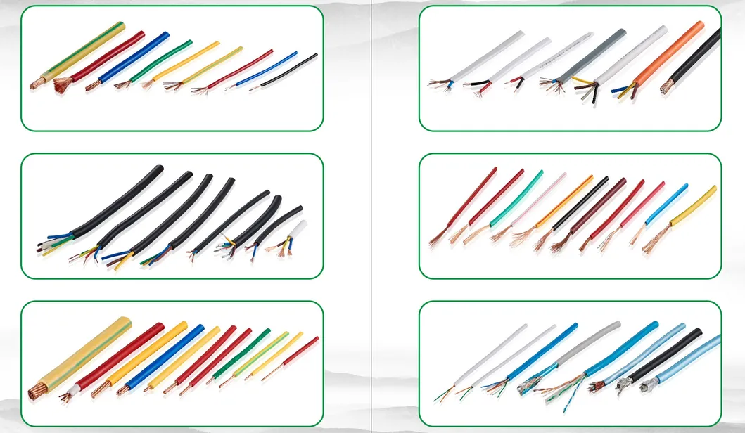 Electric Conduction Wire Cable, PVC Cover Electrical Wire Thw /Tw AWG 14 12 10 8 6 Solid /Strand Electrical Wire
