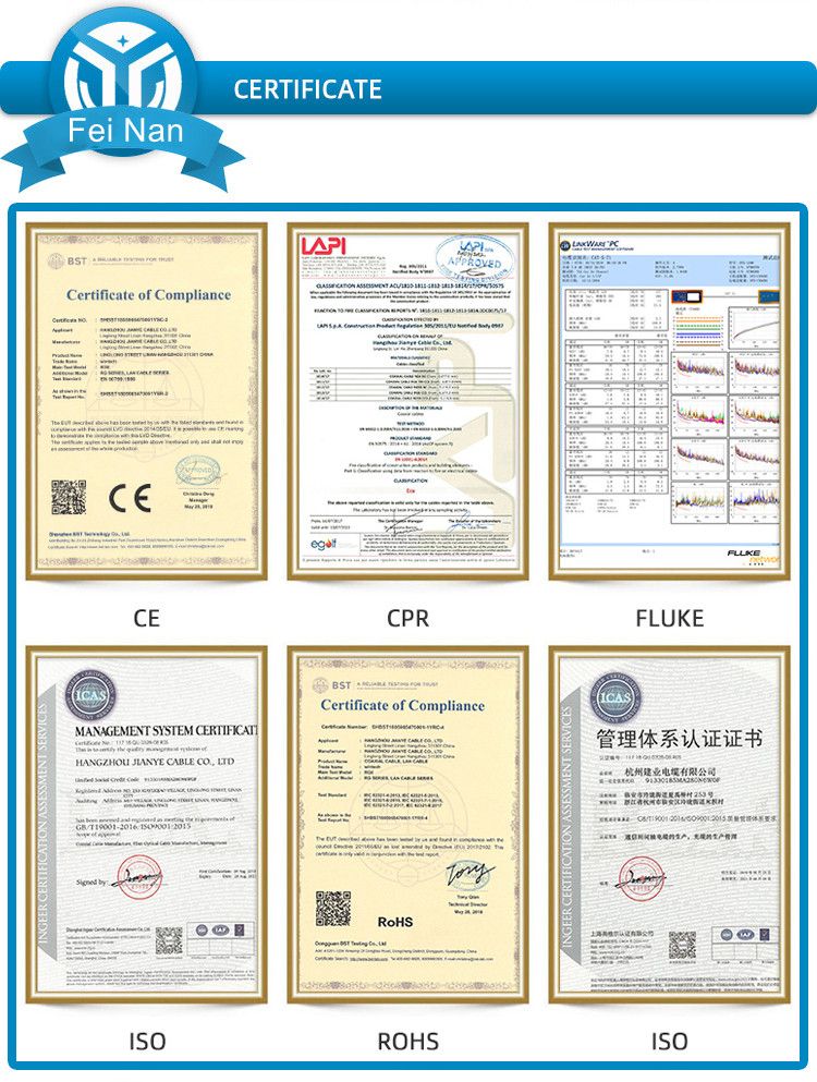 Factory Price Quality Bare Copper Coaxial Cable Rg59 RG6 with Power for CCTV