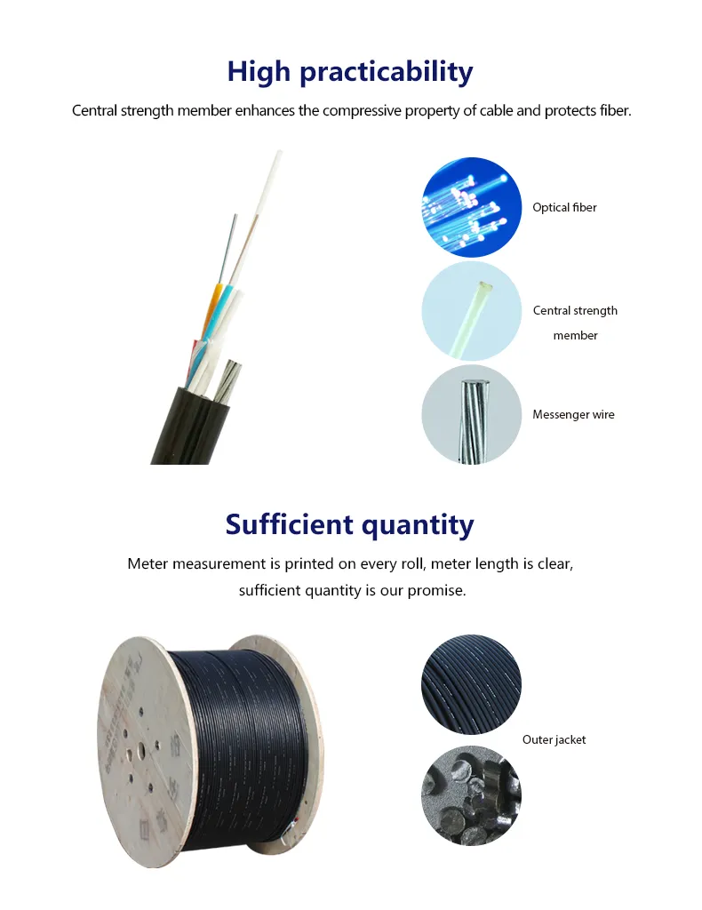 Figure 8 Aerial G. 652D 4 Core Fiber Optic Cable
