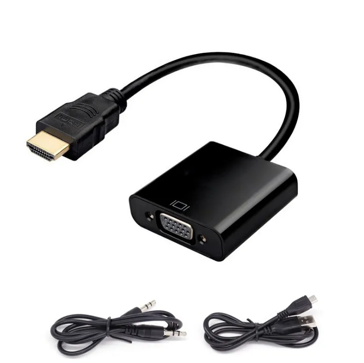 HDMI to VGA with Audio and Power Supply Converter, HDMI to VGA