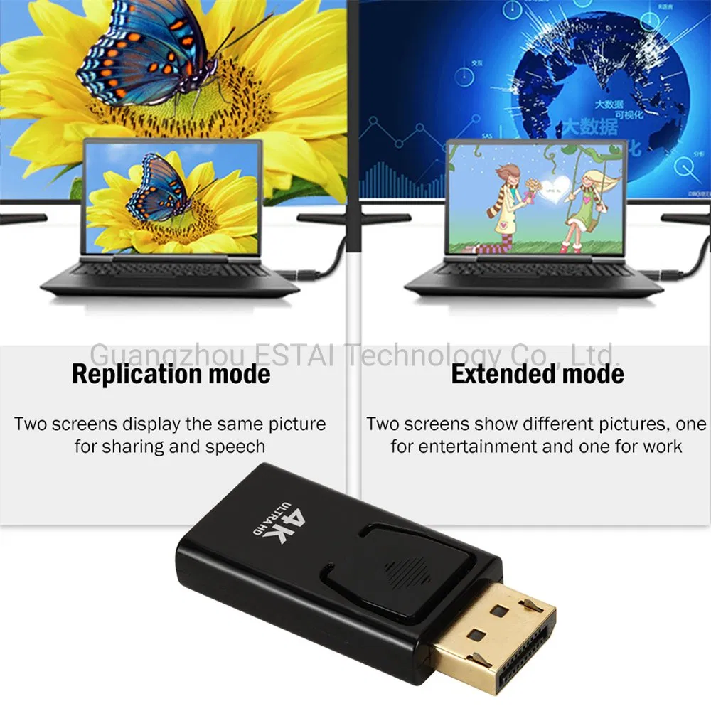 High Quality Dp Converter Displayport to HDMI 4K