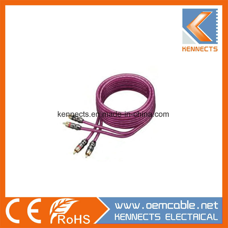 Ke Z5 HiFi Quality Cable Metal 2RCA to 2RCA Cable