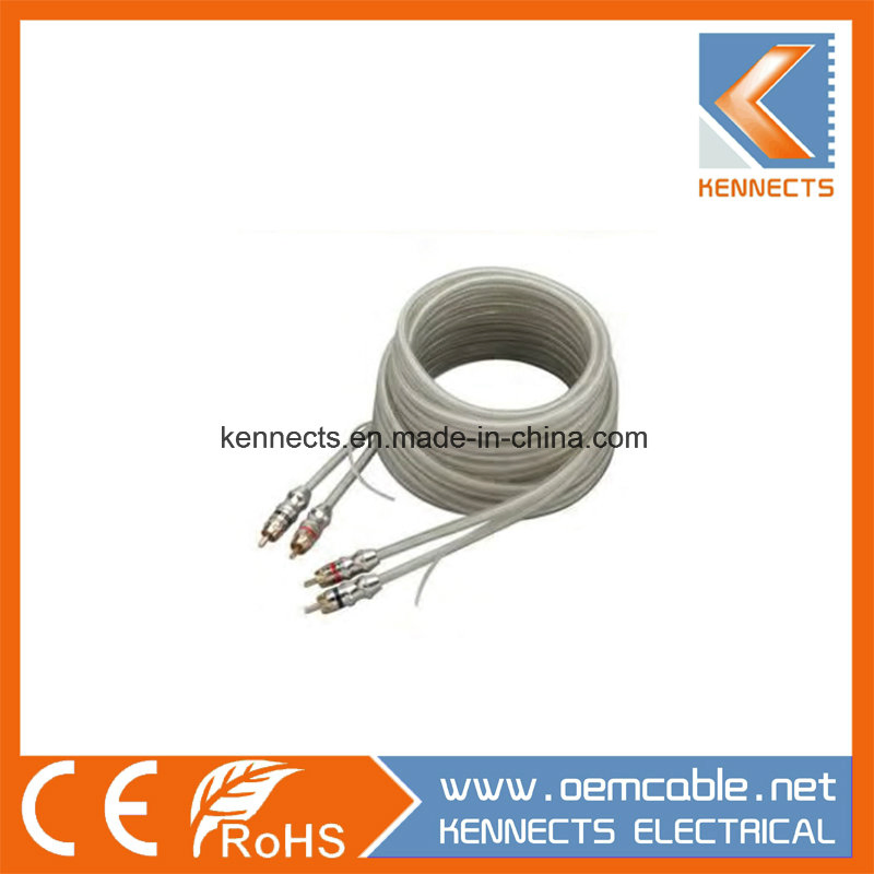 Ke Z7 OFC HiFi Cable Metal 2RCA to 2RCA Cable