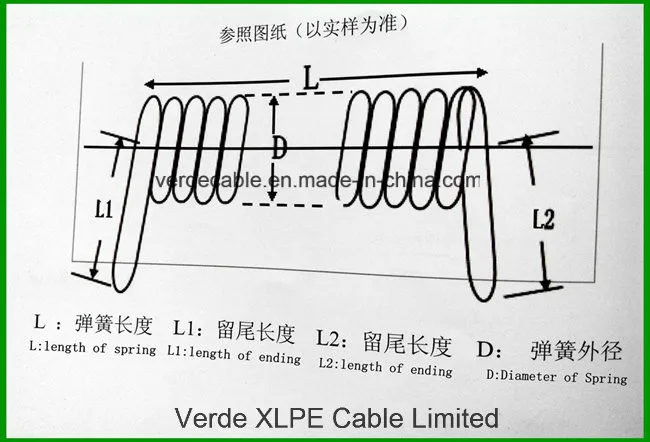 Mechanical Equipment Spiral Cable Coiled Cable Wire Spring Wire Power Cable