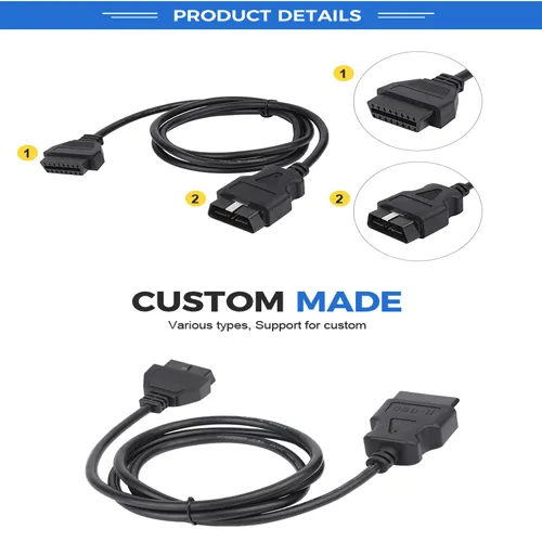 Obdii 16p Female Mini Connector OBD2 Obdii 16-Pin Cable Connector