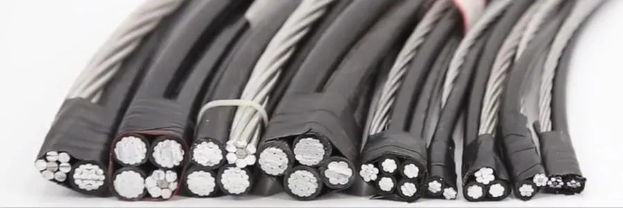 11kv 30kv 33kv Quadruplex Duplex Triplex Service Drop Overhead PE Insulated Aluminum Conductor Power Aerial Bundle PVC Electrical Cables XLPE ABC Electric Cable