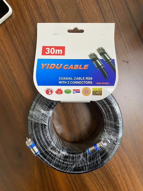 Rg59 with Power/ Rg59 +2c/ Solid PE/CCA Braiding/2*0.5mm2/0.75mm2 Coaxial Cable Combo Multimedia TV AV CCTV Camera Coax Siamese Cable