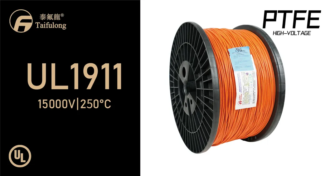 Taifulong PTFE High-Voltage UL1911 20AWG 250° C 15kv-DC Nickel Plated Copper Electric Wire High Temperature Resistan Teflon Cable