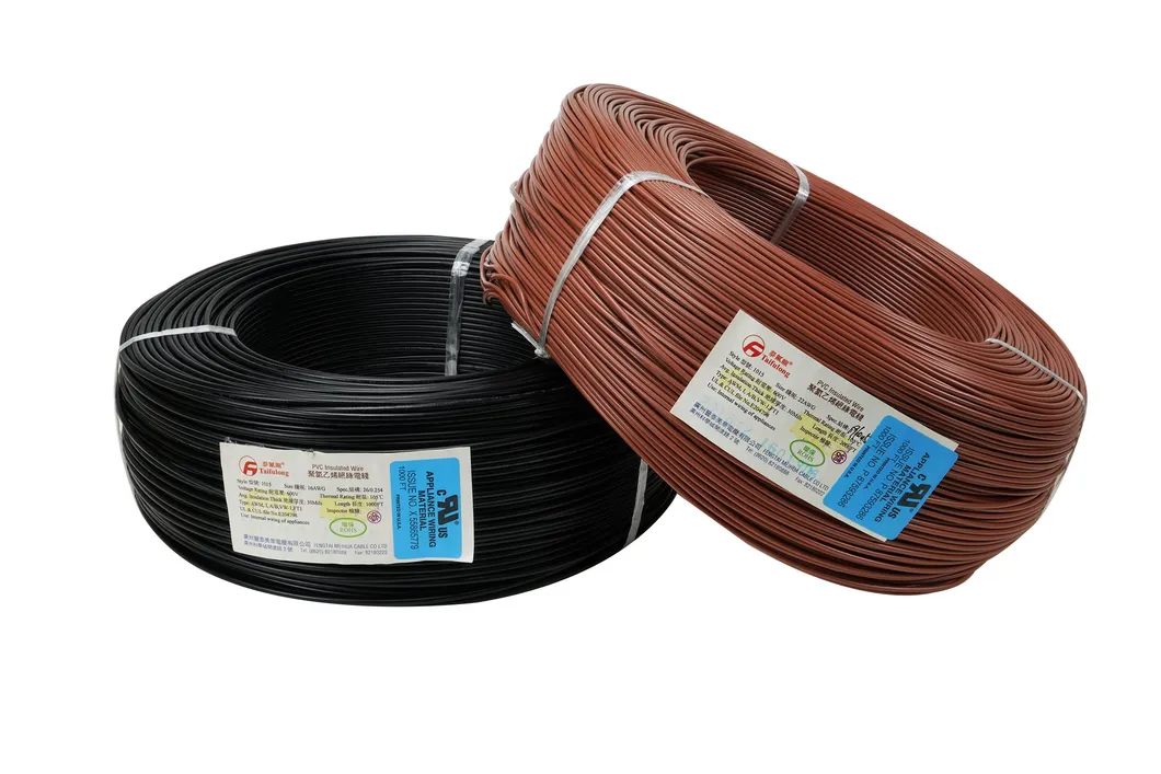 Taifulong PVC UL1015 18AWG 105&deg; C 600V Tinned Copper Electric Wire Fluoroplastic Cable
