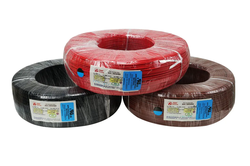 Taifulong PVC UL1015 18AWG 105&deg; C 600V Tinned Copper Electric Wire Fluoroplastic Cable