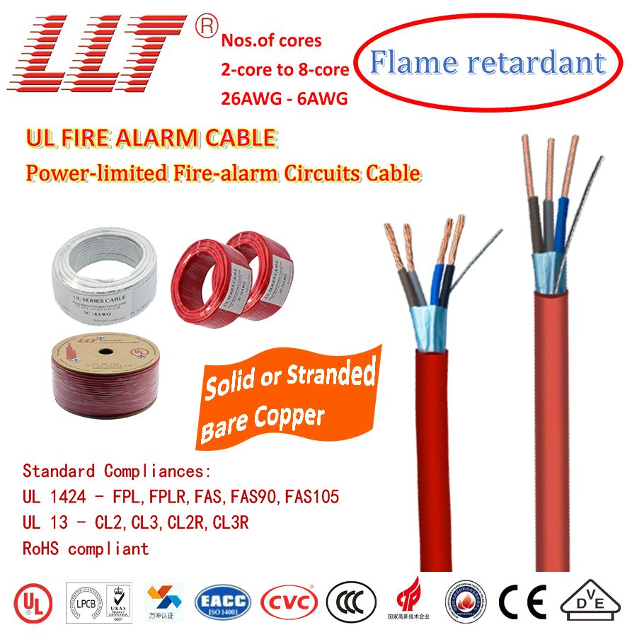 Type Fplr Fire Alarm Riser Cable for Used in Fire Alarm Systems Wiring
