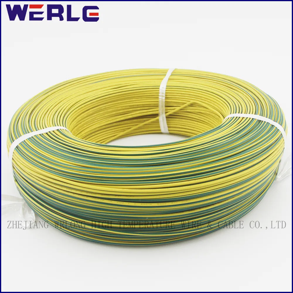 UL 1330 AWG 8 Yellow-Green FEP Teflon Insulated Electric Wire