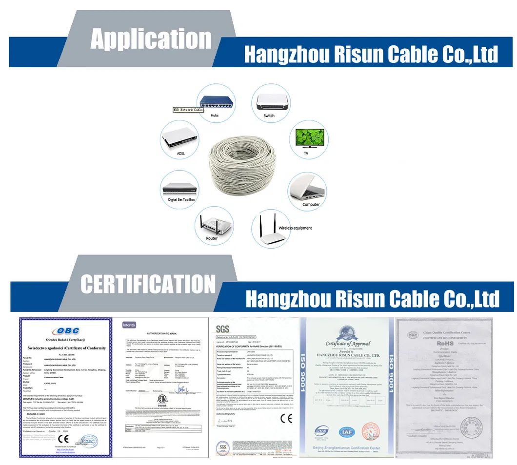 UTP Cat5e Network Cable with High Quality CPR Approved