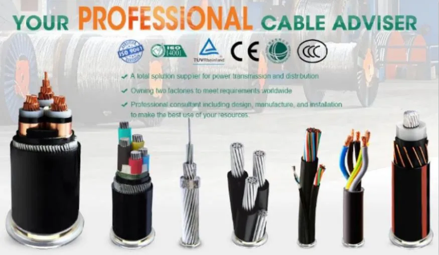 Vvg Avvg Cable Yjlv Avvg 1kv 4X240 3X240 3X185mm PVC Insulated Circular Compacted Stranded Aluminum